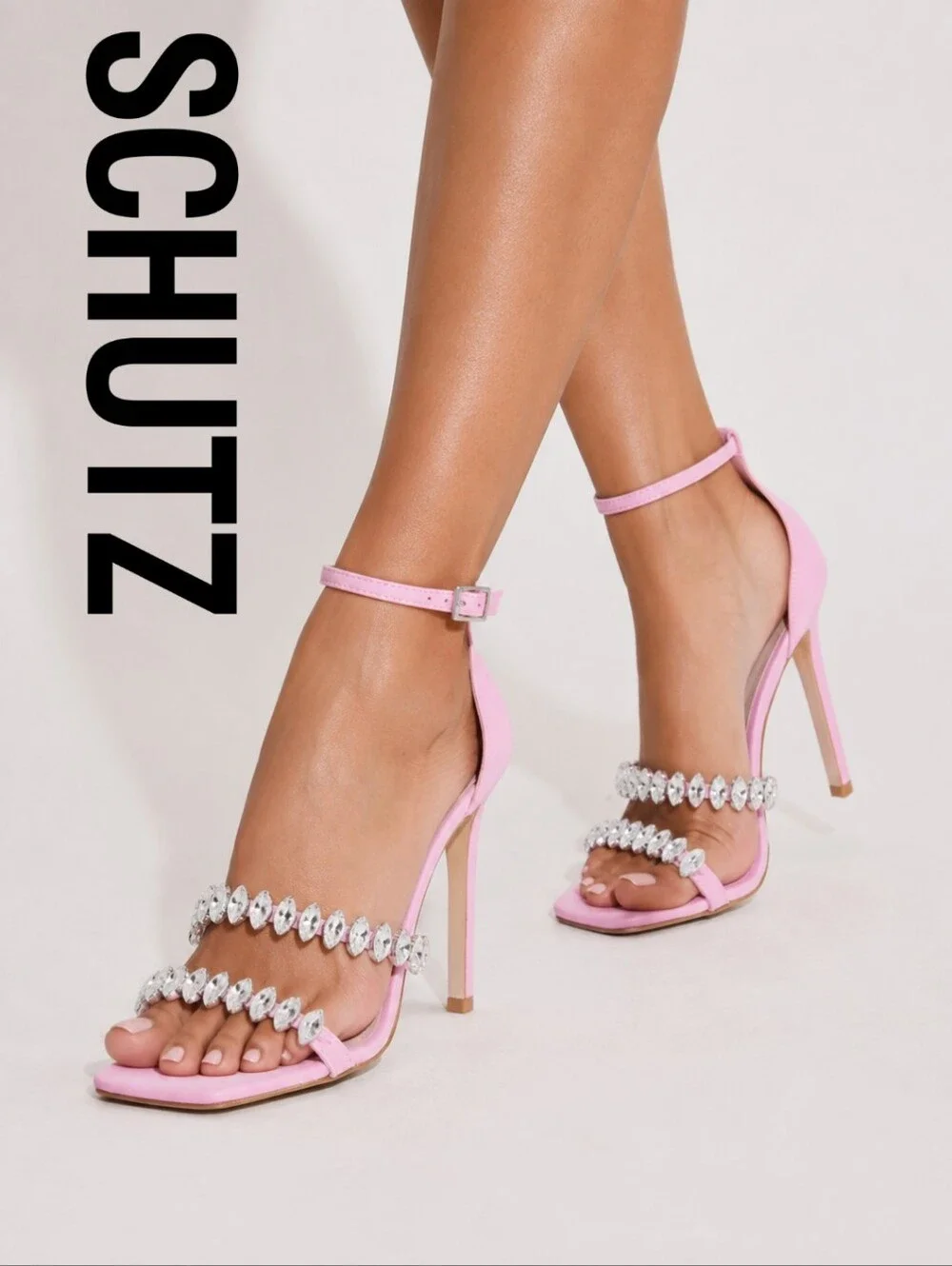 SCHUTZ Linsey Club Rose Size 7 Pink